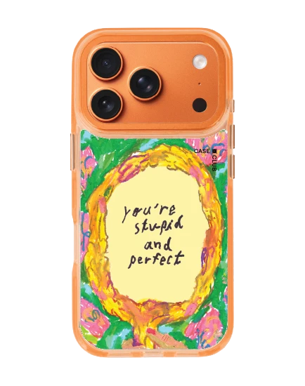 iphone 17 pro clear orange magsafe mirror quote by juli baker