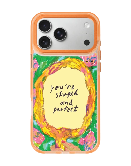 iphone 17 pro max clear orange magsafe mirror quote by juli baker