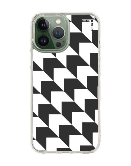 เคสใส iphone 13 pro max ฮาวด์สทูธขาวดำ