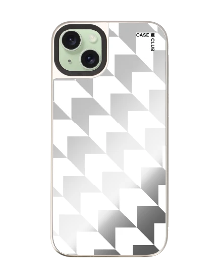 เคสกระจก iphone 15 plus magsafe ฮาวด์สทูธขาวดำ