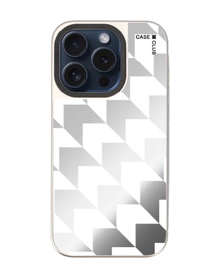 เคสกระจก iphone 15 pro magsafe ฮาวด์สทูธขาวดำ