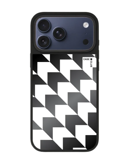 เคสกระจก iphone 17 pro max matte magsafe ฮาวด์สทูธขาวดำ