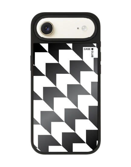 เคสกระจก iphone air matte magsafe ฮาวด์สทูธขาวดำ