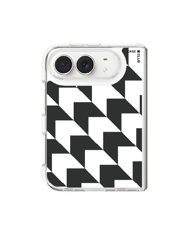 iphone duo clear magsafe mono houndstooth