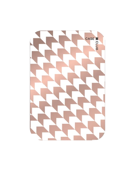 magnetic mirror cardholder stand mono houndstooth