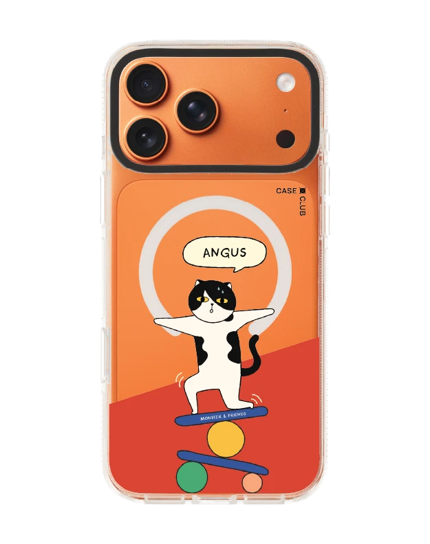 iphone 17 pro max clear case magsafe shield monster & friends angus