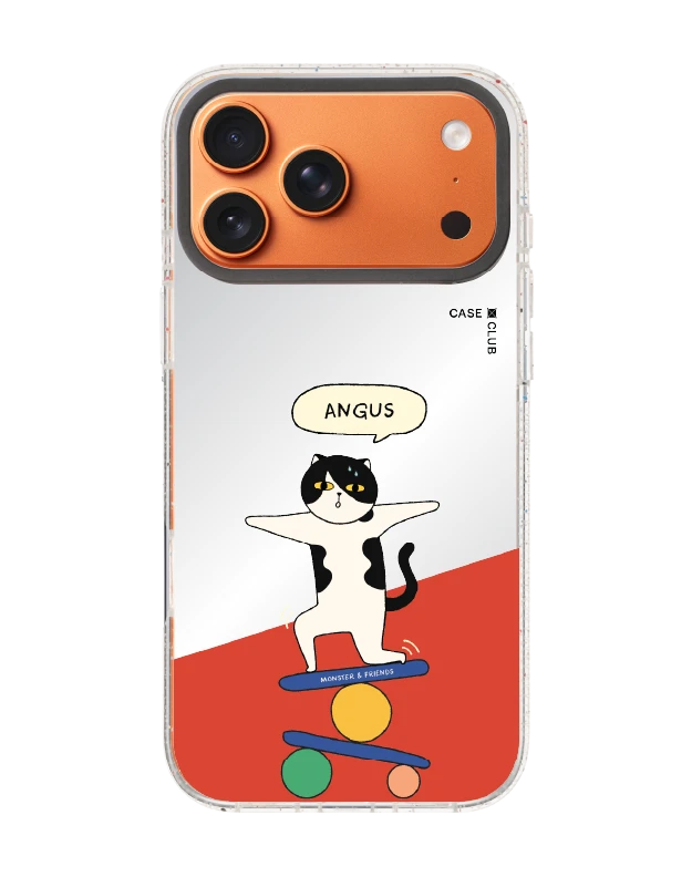เคสกระจกใส iphone 17 pro max magsafe monster & friends แองกัส