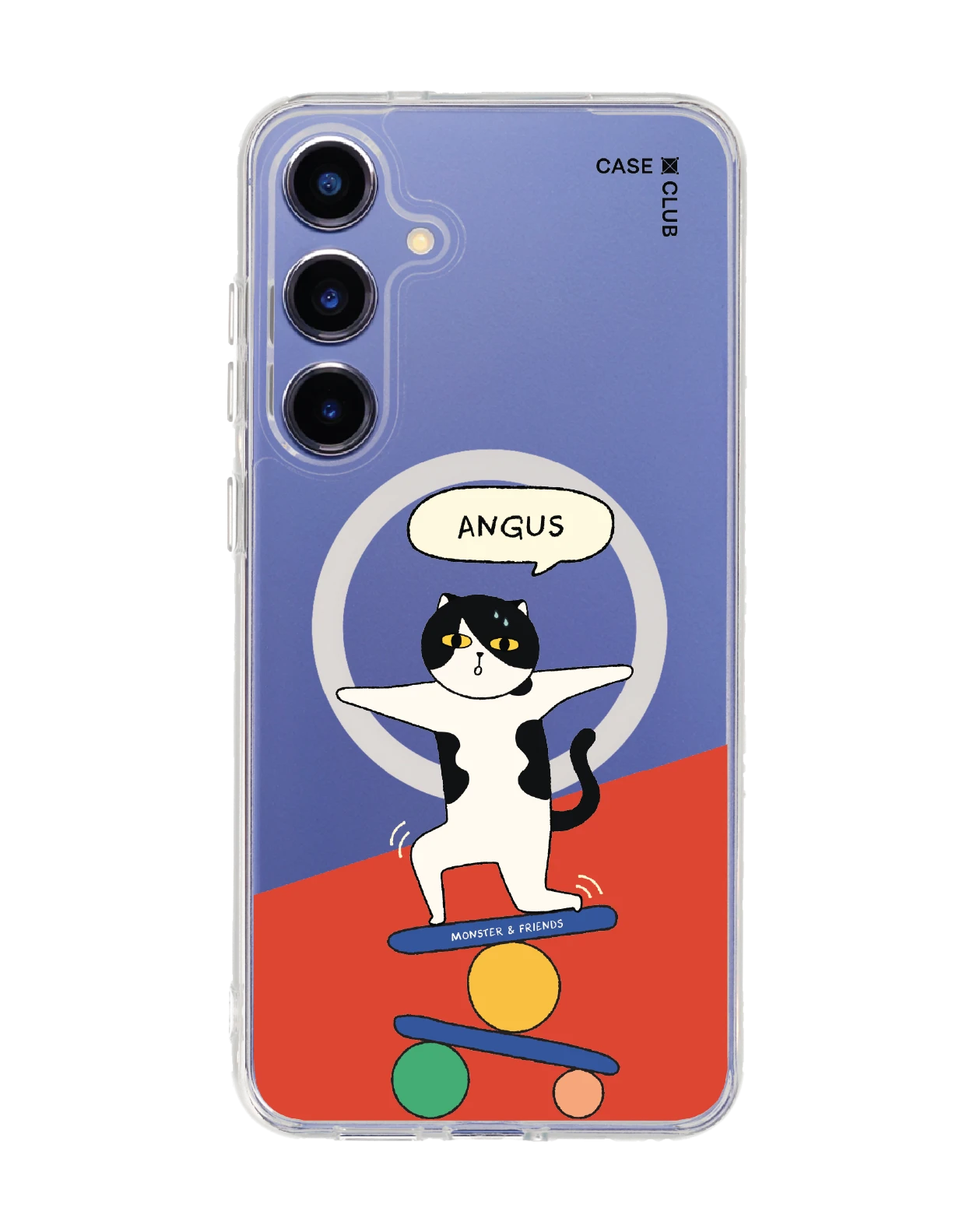 samsung galaxy s25 plus clear magsafe monster & friends angus