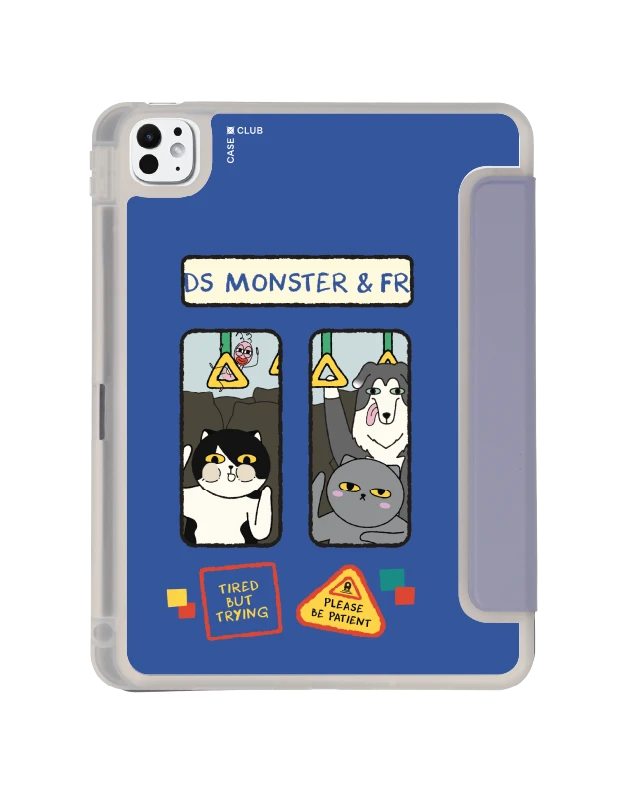เคสใส ipad pro 11 สีม่วง monster & friends โปรดรอสักครู่
