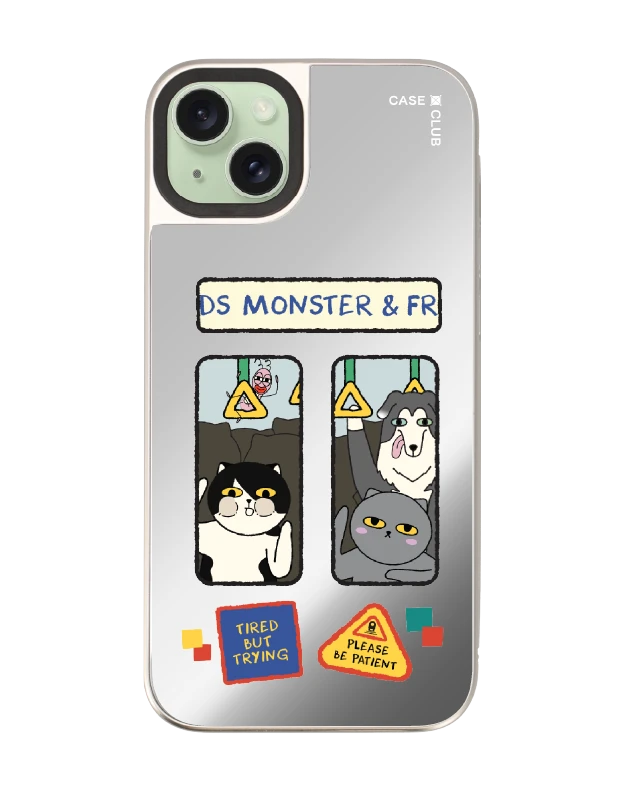 iphone 15 plus mirror magsafe monster & friends be patient