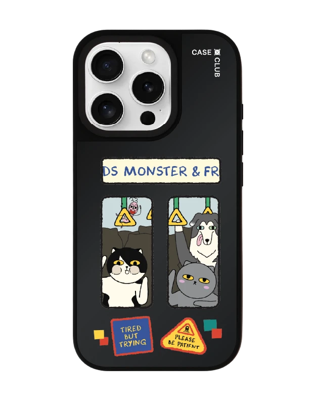 เคสกระจกดำด้าน iphone 16 pro magsafe monster & friends โปรดรอสักครู่