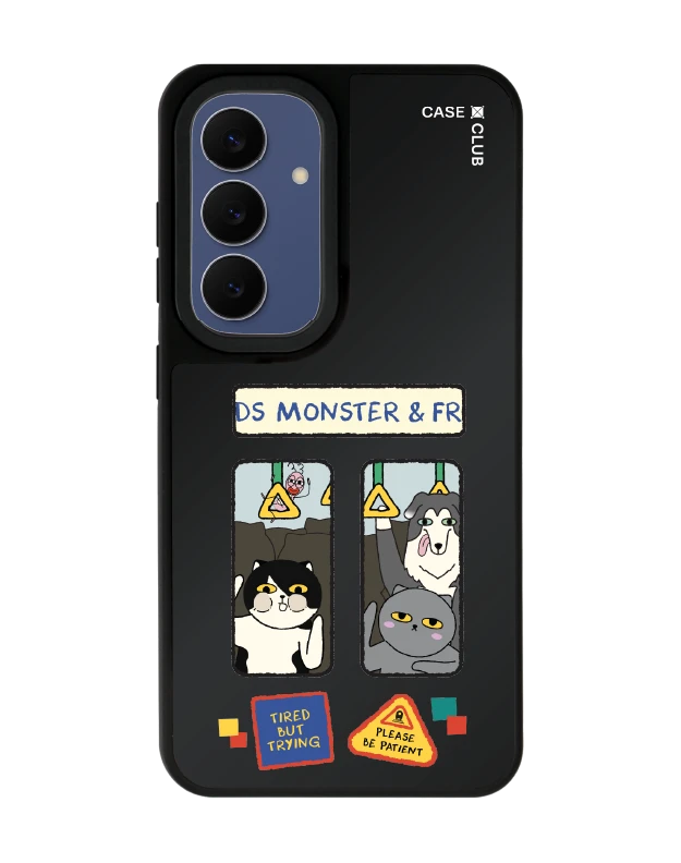 เคสกระจกดำด้าน samsung s25 magsafe monster & friends โปรดรอสักครู่