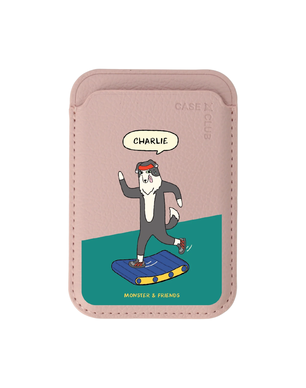 baby pink wallet magsafe monster & friends charlie