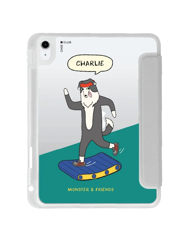 เคสใส ipad gen 10/11 สีเทา monster & friends ชาร์ลี