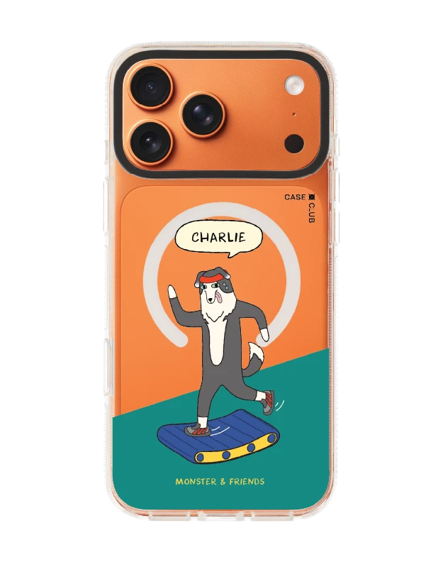 iphone 17 pro max clear case magsafe shield monster & friends charlie