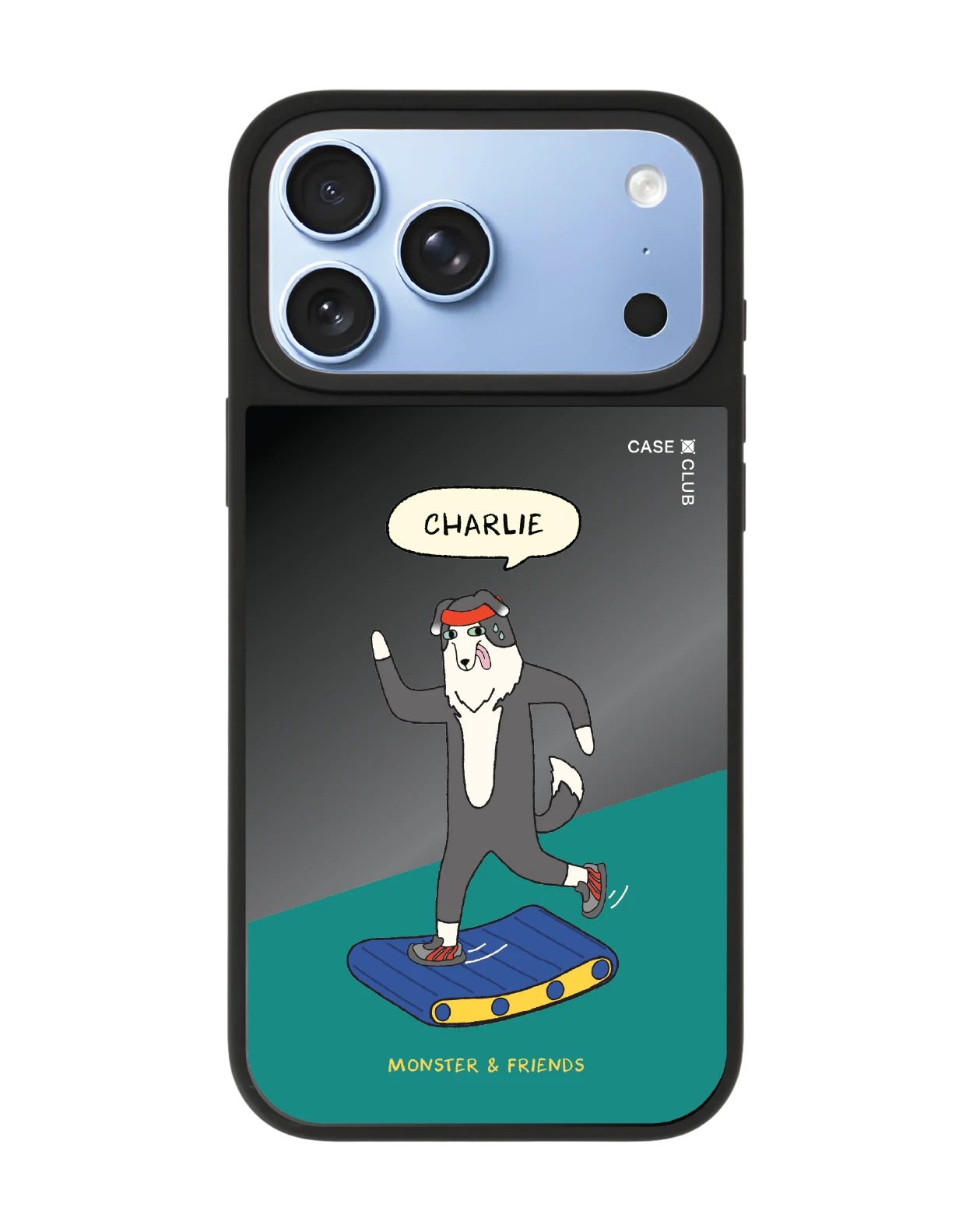 เคสกระจกดำด้าน iphone 18 pro max magsafe monster & friends ชาร์ลี