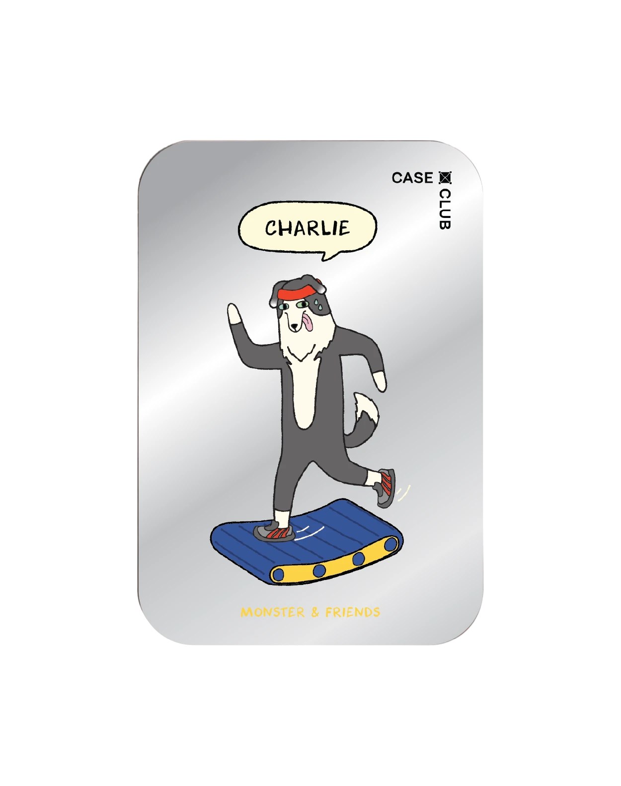 magnetic mirror cardholder stand monster & friends charlie