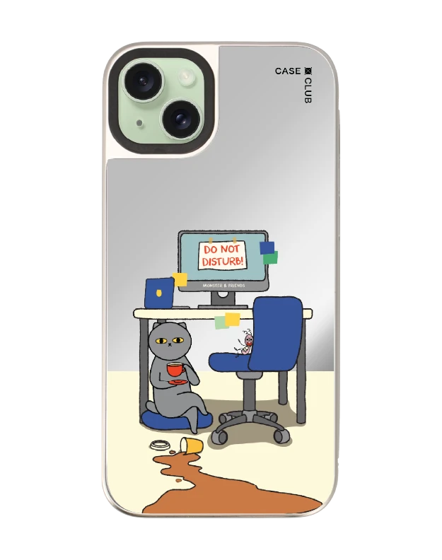 iphone 15 plus mirror magsafe monster & friends do not disturb