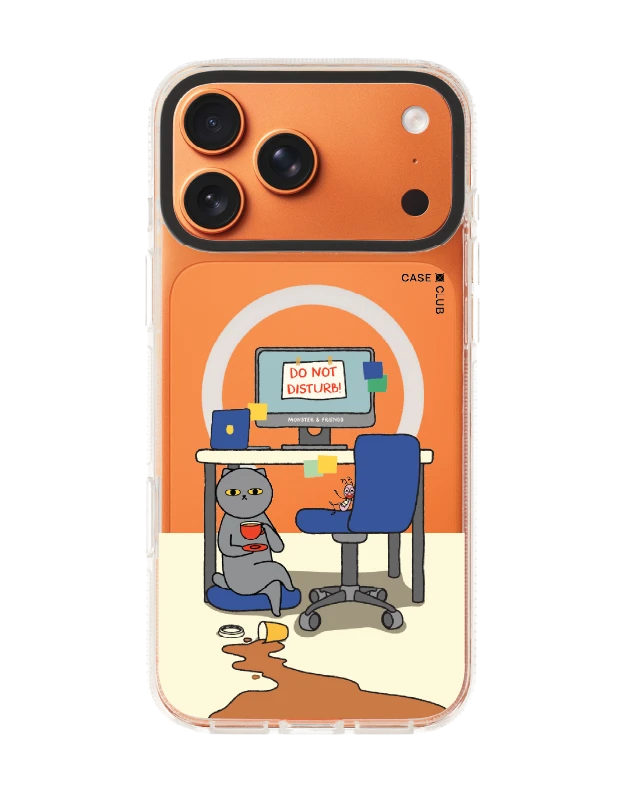 iphone 17 pro max clear case magsafe shield monster & friends do not disturb