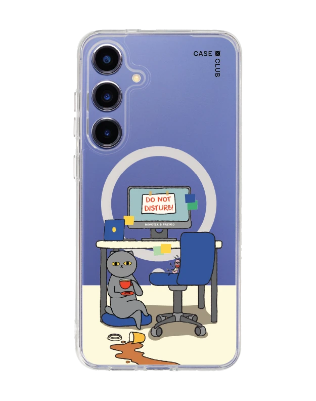 samsung galaxy s25 plus clear magsafe monster & friends do not disturb