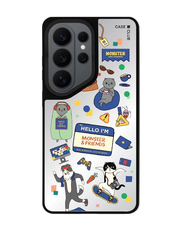 เคสกระจกด้าน samsung s26 ultra magsafe monster & friends สติ๊กเกอร์