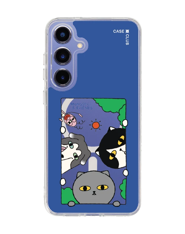 samsung galaxy s25 plus clear magsafe monster & friends hello friends