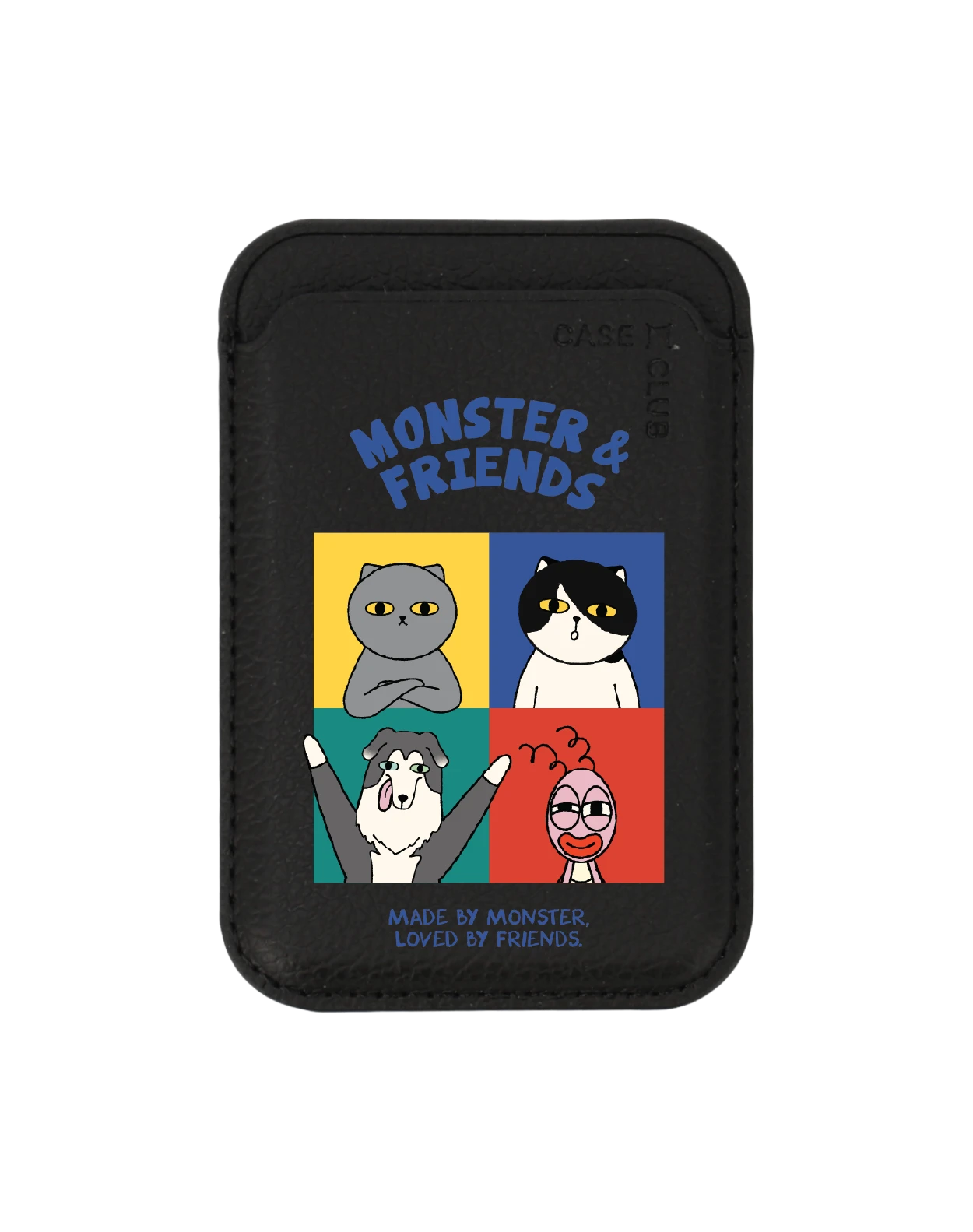 black wallet magsafe monster & friends meet the friends