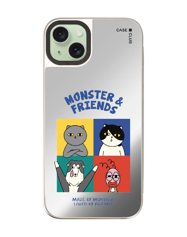 iphone 15 plus mirror magsafe monster & friends meet the friends