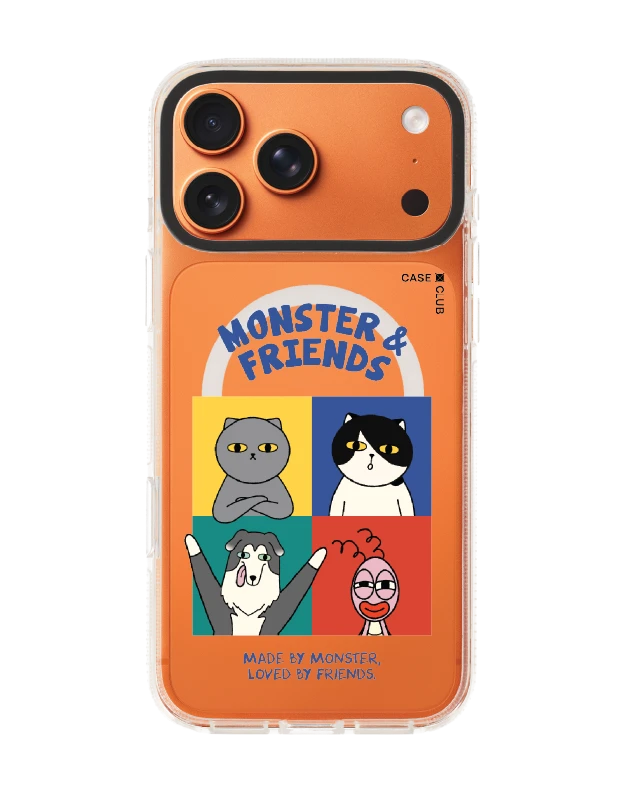 iphone 17 pro max clear case magsafe shield monster & friends meet the friends