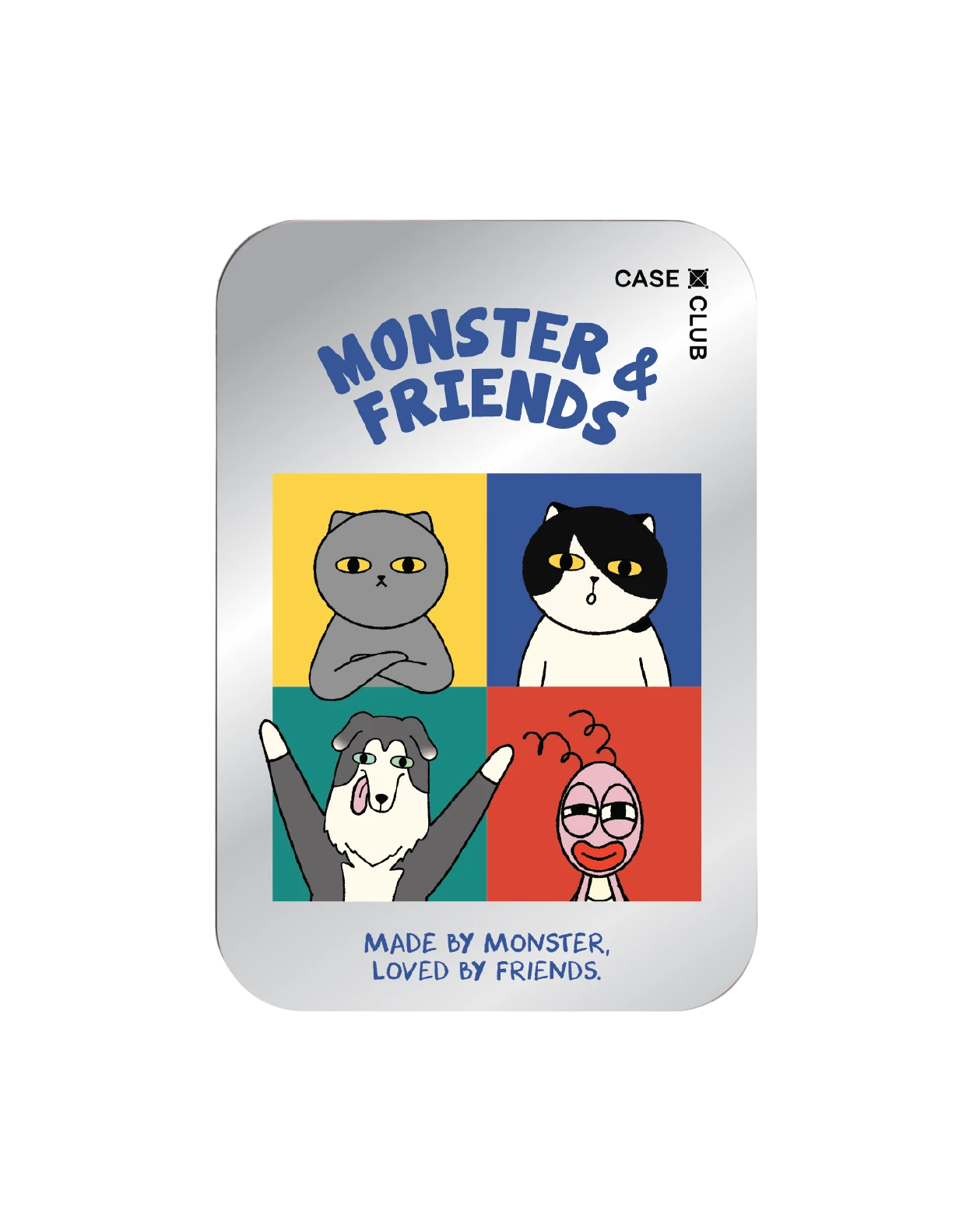 magnetic mirror cardholder stand monster & friends meet the friends