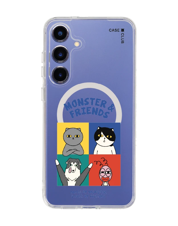 samsung galaxy s25 plus clear magsafe monster & friends meet the friends