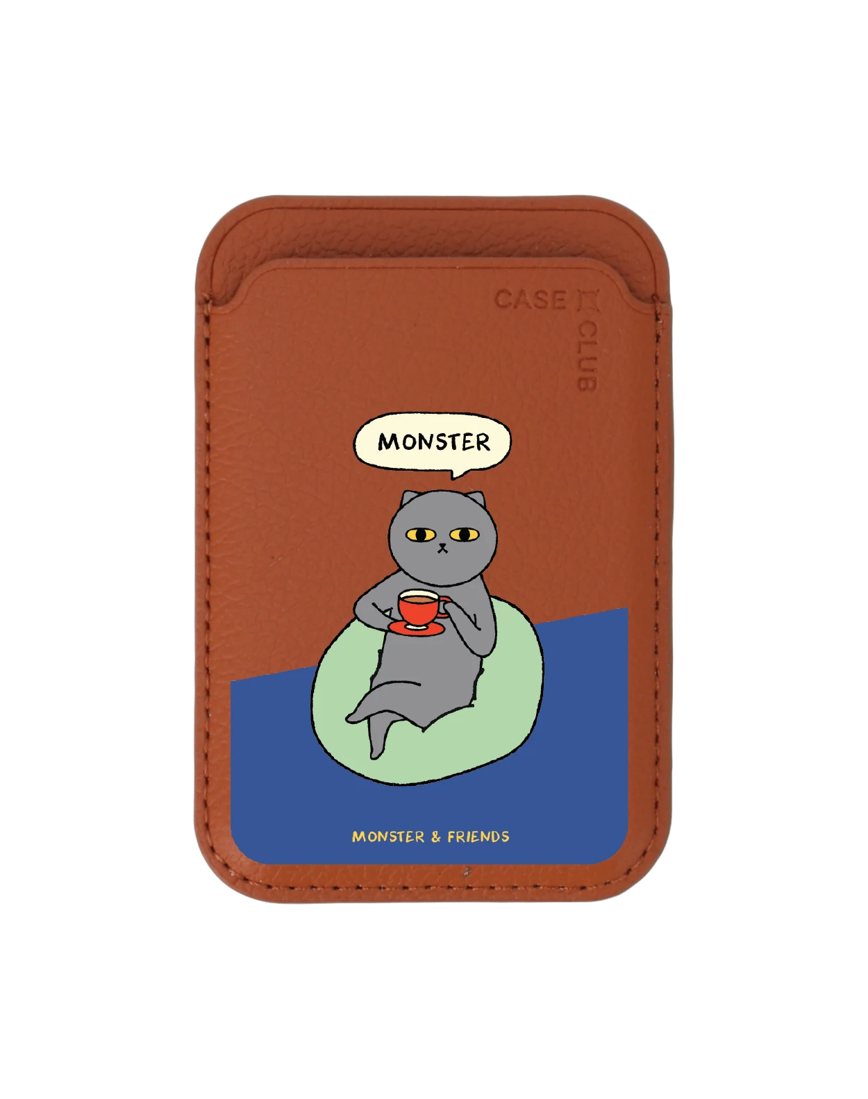 brown wallet magsafe monster & friends monster