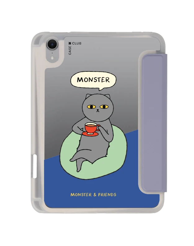 เคสใส ipad mini 7 สีม่วง monster & friends มอนส์เตอร์