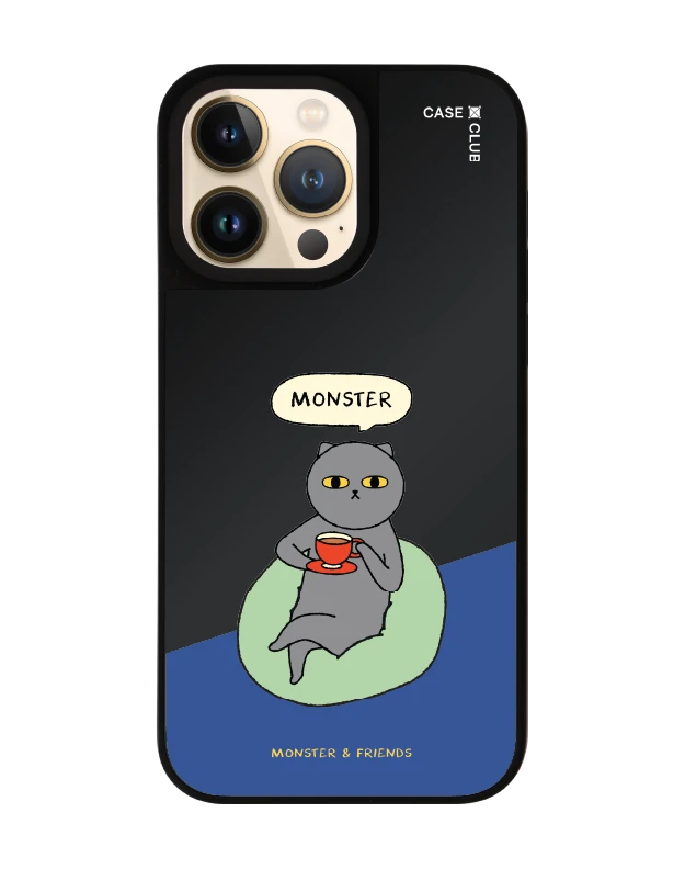 เคสกระจกดำด้าน iphone 14 pro max magsafe monster & friends มอนส์เตอร์