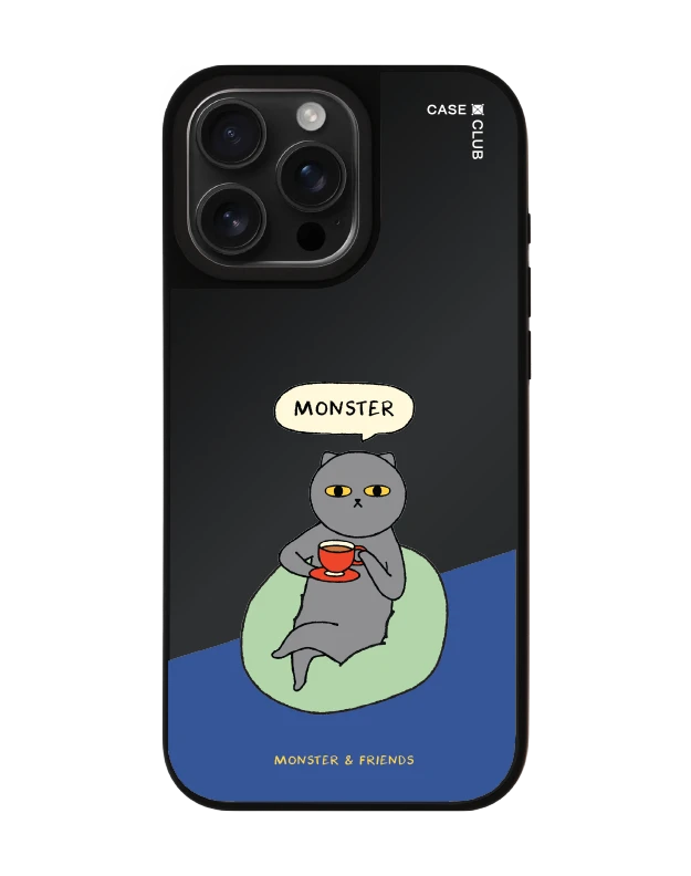 เคสกระจกดำด้าน iphone 16 pro max magsafe monster & friends มอนส์เตอร์