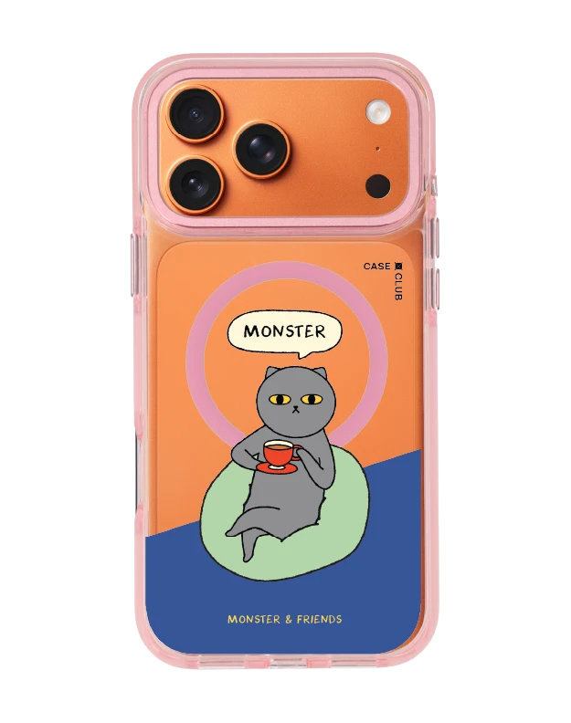 เคสใส iphone 17 pro max magsafe สีชมพู monster & friends มอนส์เตอร์