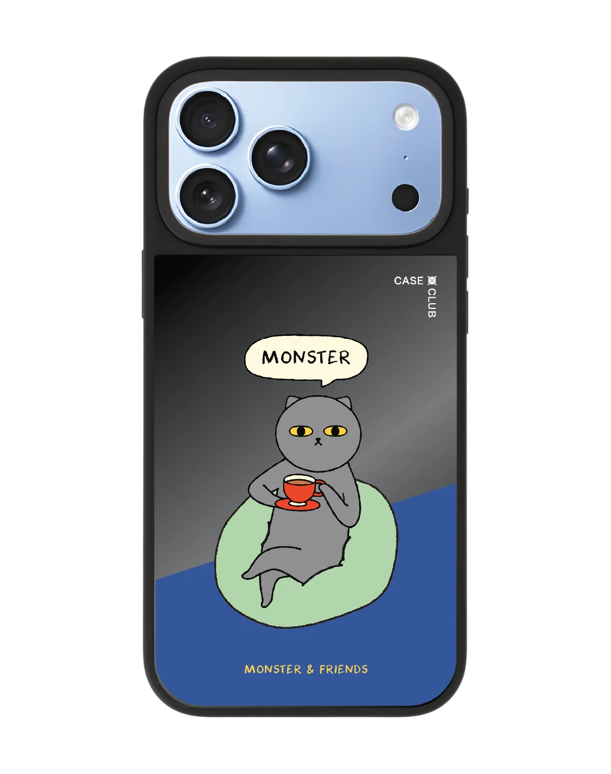 เคสกระจกดำด้าน iphone 18 pro max magsafe monster & friends มอนส์เตอร์