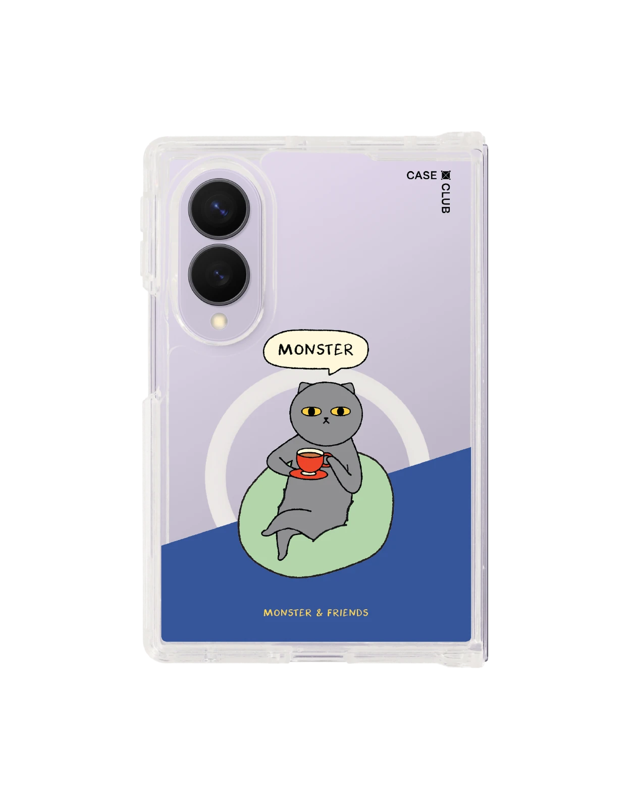 samsung galaxy z fold 8 clear magsafe monster & friends monster
