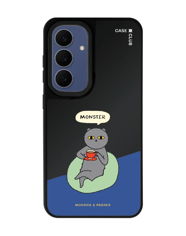เคสกระจกดำด้าน samsung s25 magsafe monster & friends มอนส์เตอร์