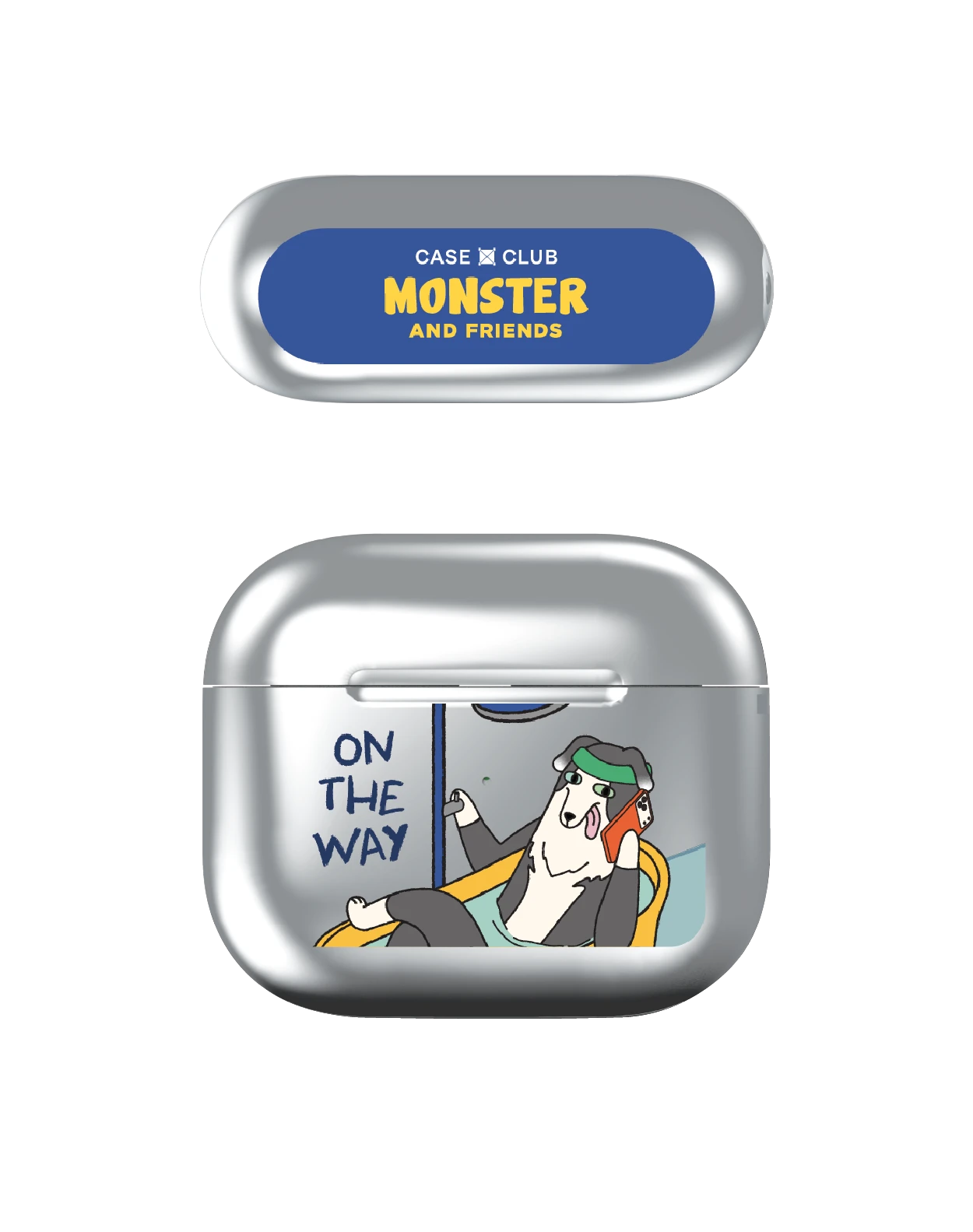 เคสสีเงิน airpods รุ่น 3 monster & friends กำลังไป