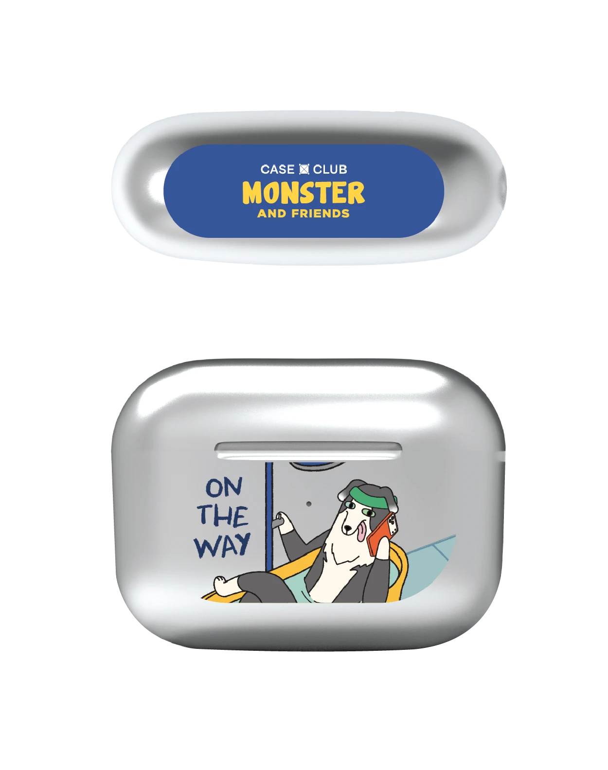 airpods pro 2 silver case monster & friends on the way