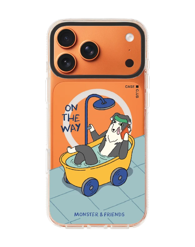 เคสใส iphone 17 pro max magsafe shield monster & friends กำลังไป