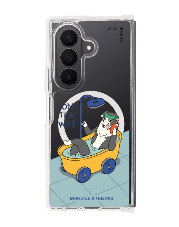 เคสใส samsung galaxy z fold 7 magsafe monster & friends กำลังไป