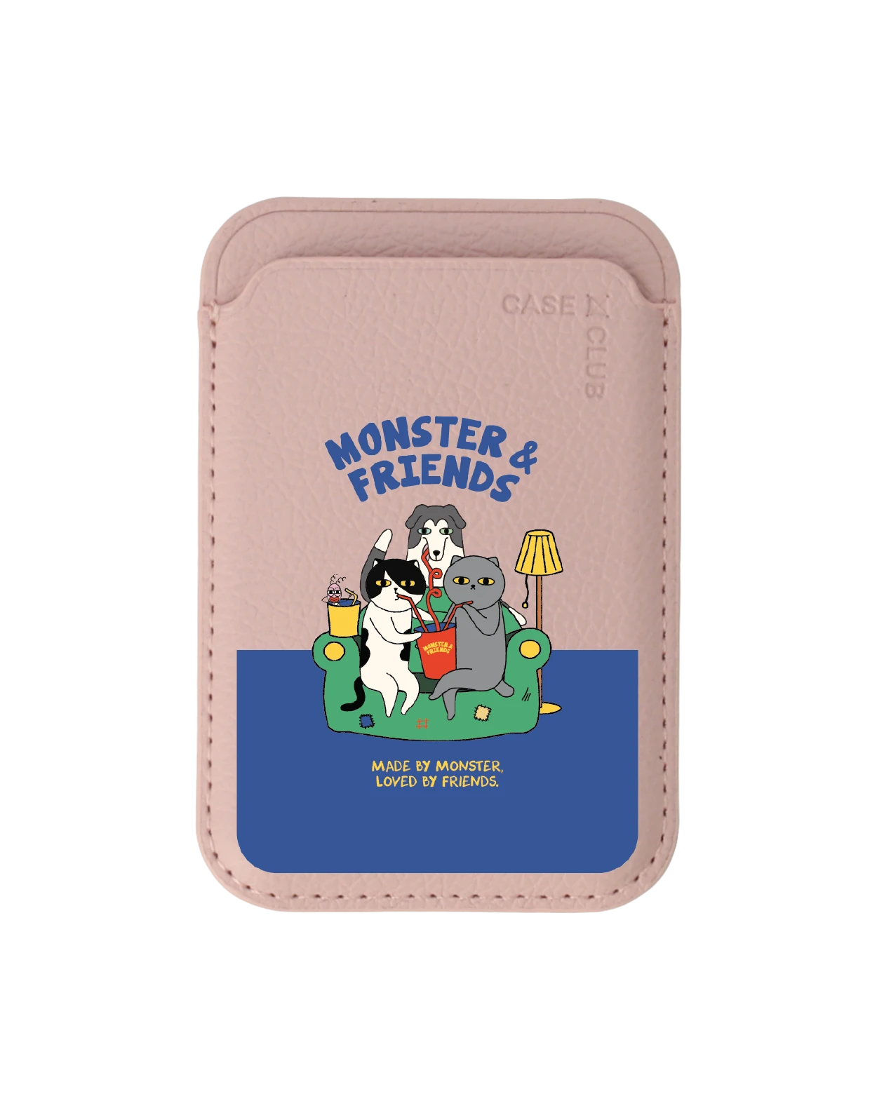 baby pink wallet magsafe monster & friends sofa club