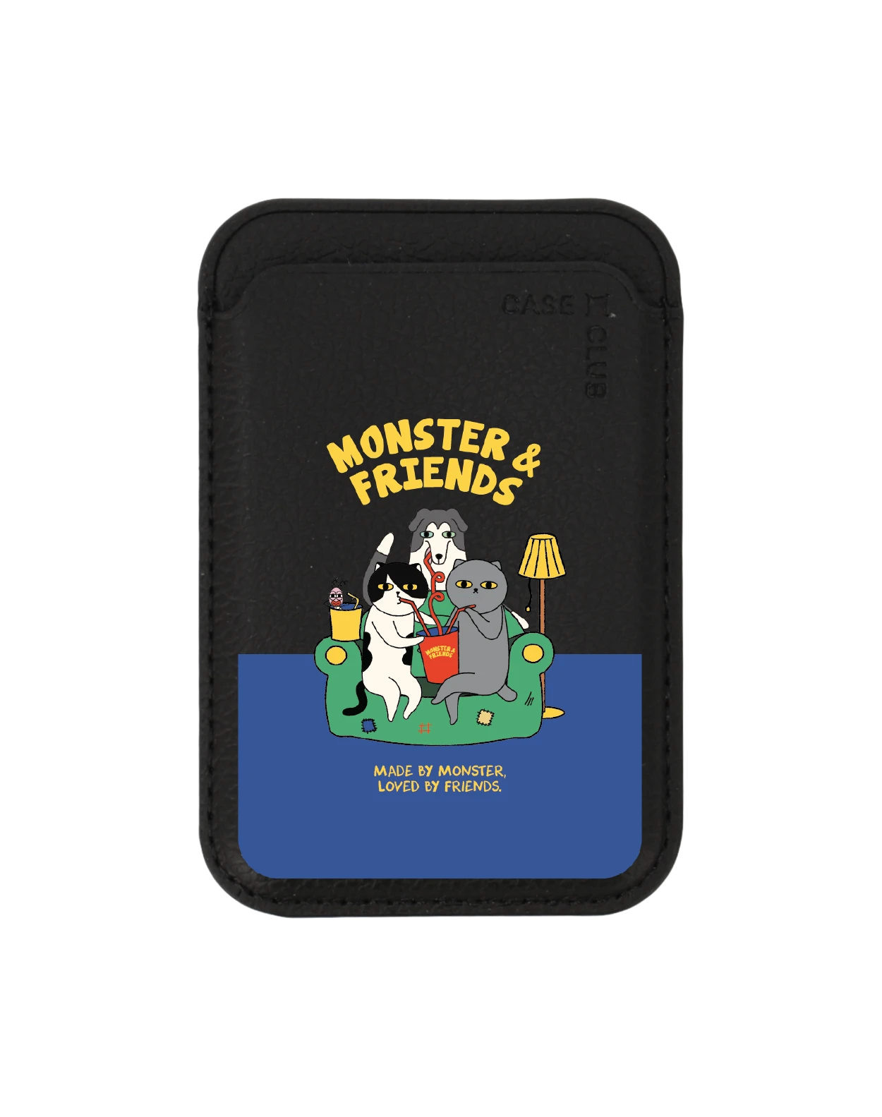 black wallet magsafe monster & friends sofa club