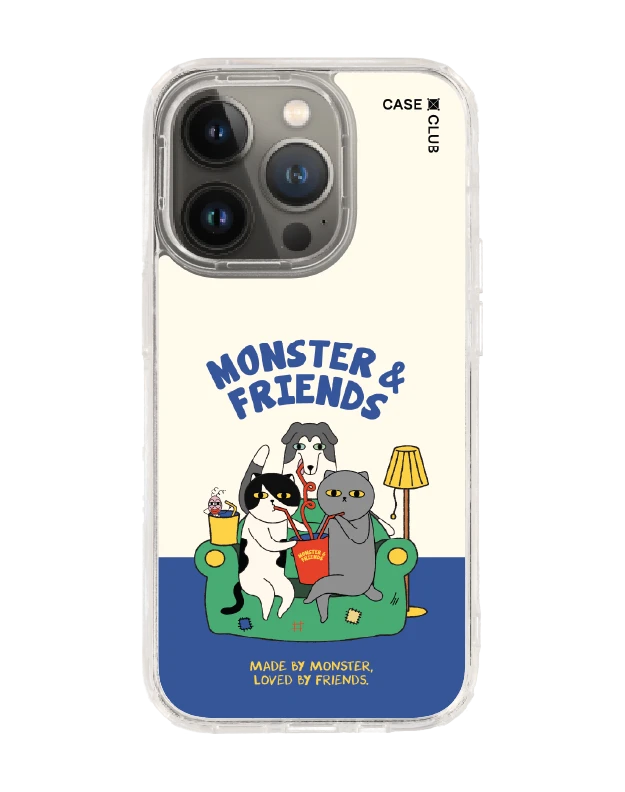 iphone 14 pro clear magsafe monster & friends sofa club