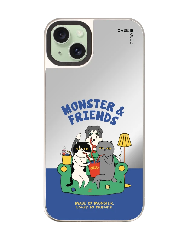 เคสกระจก iphone 15 plus magsafe monster & friends โซฟาคลับ