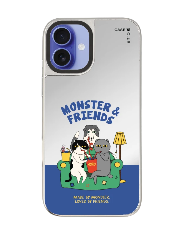 iphone 16 plus mirror case magsafe monster & friends sofa club