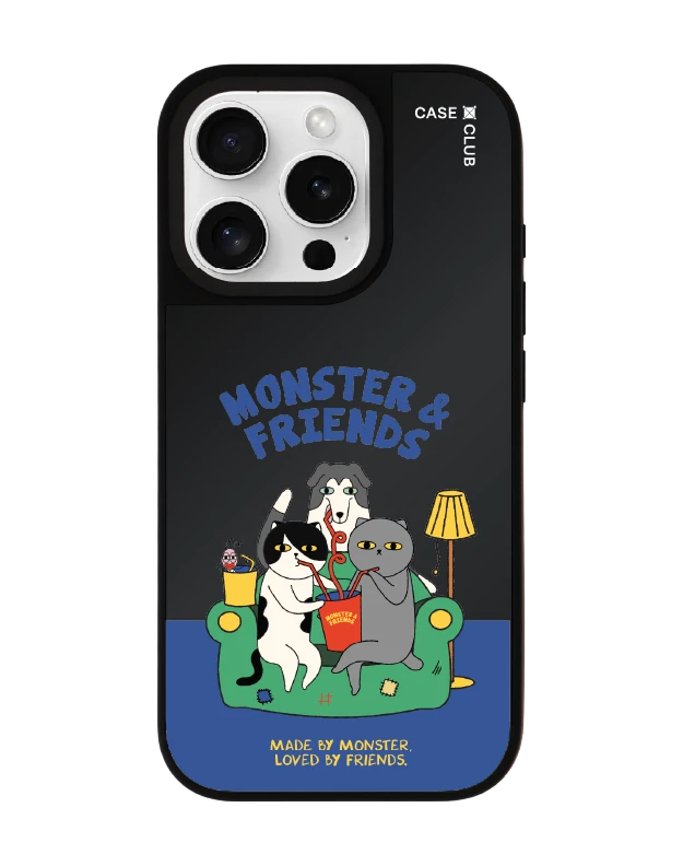 เคสกระจกดำด้าน iphone 16 pro magsafe monster & friends โซฟาคลับ