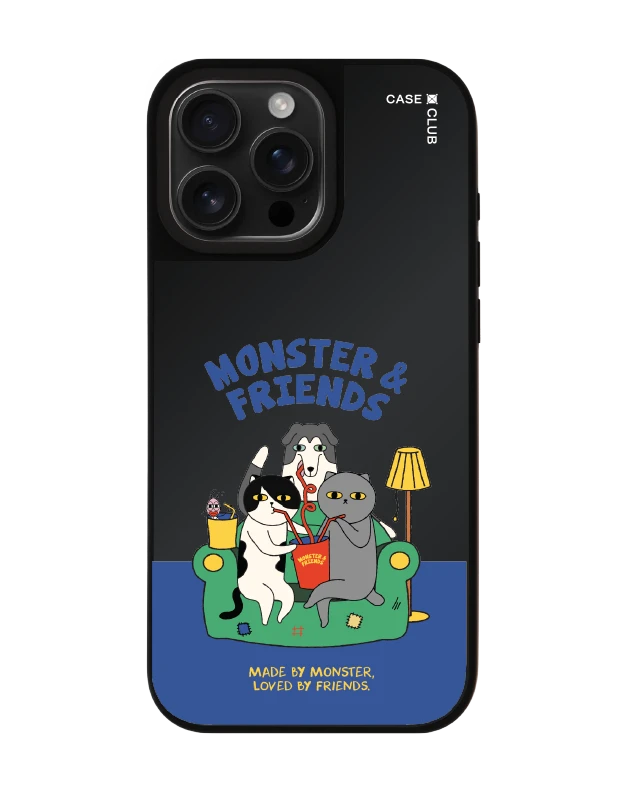 เคสกระจกดำด้าน iphone 16 pro max magsafe monster & friends โซฟาคลับ